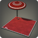 Crimson Felt Mat