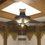 Flame Ceiling Fan & Lamp