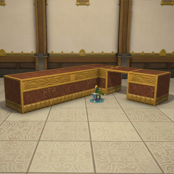 Gold Saucer Corner Counter
