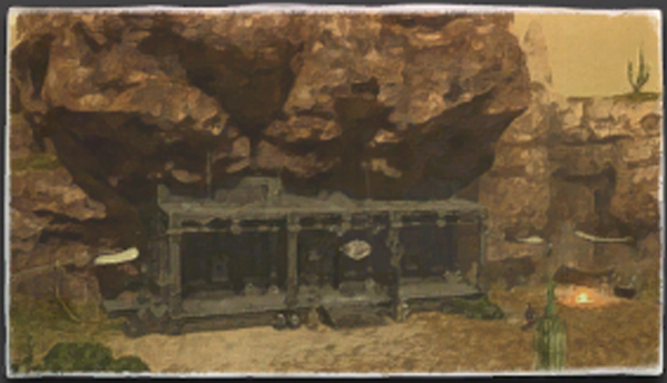 Coffer & Coffin Oil Painting