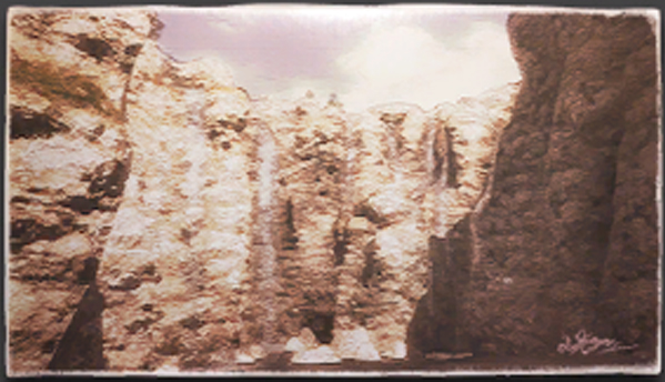 Woad Whisper Canyon Painting