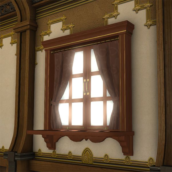 Imitation Curtained Window