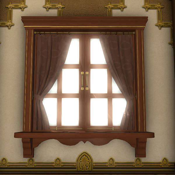 Imitation Curtained Window