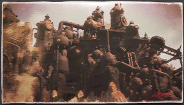 U'Ghamaro Mines Painting