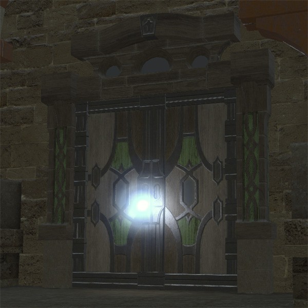 Oasis Crowned Door
