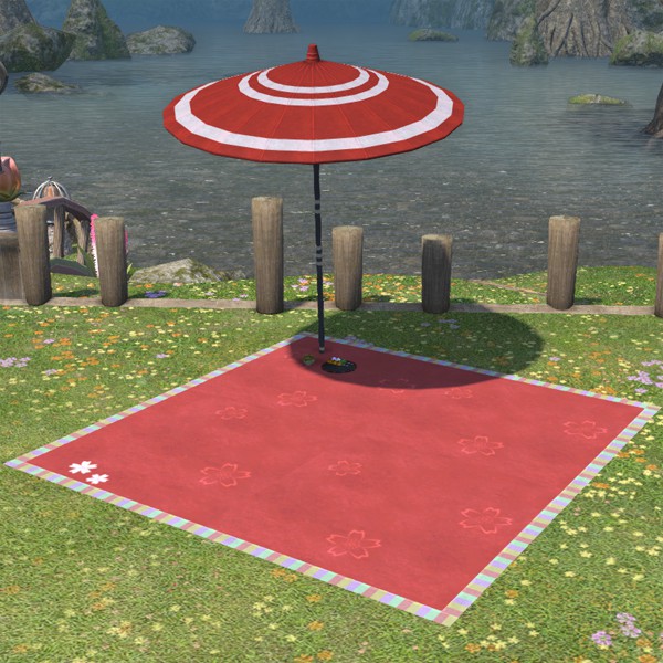 Crimson Felt Mat