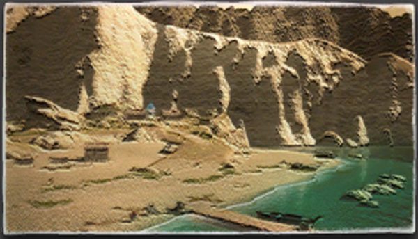 Painting of Cracked Shell Beach