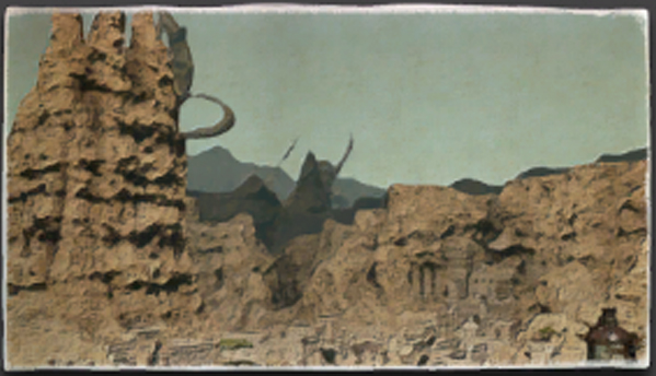Sunken Temple of Qarn Oil Painting