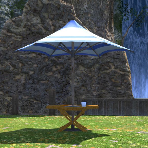 Island Parasol Table